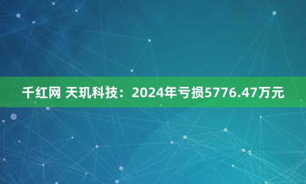 千红网 天玑科技：2024年亏损5776.47万元