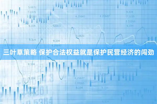 三叶草策略 保护合法权益就是保护民营经济的闯劲